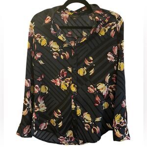 Banana Republic  Women's Floral Button Down Blouse